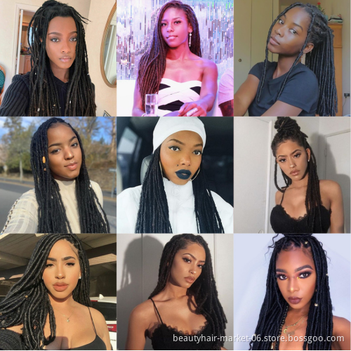 Wholesale Human Dread locks Extensions Vendors,0.8cm Dread Locs Hair,Free Sample 100% Handmade Human Hair Dread lock Extension